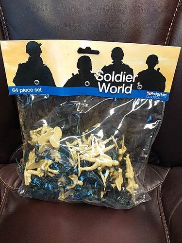 Plastic soldiers piece set - plastic,