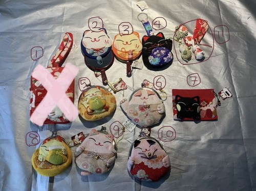 Japanese lucky cat purse - japanese,