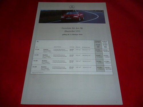 1999 mercedes r129 - r129, sl
