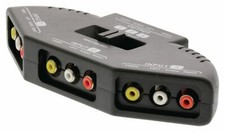 3-WAY AV SWITCH RCA VIDEO L/R