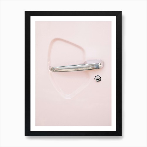 Pink hippie van - doorhendle, //