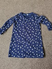 Girls Spotty Jumper Dress 3-4years