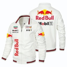 RED BULL Racing Jacket Rain Windbreak F1 Mens Ladies Unisex Free Post Black