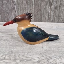 Feathers Gallery Kingfisher Wood Bird Hand Carved Painted Ltd Edition 412 5/91