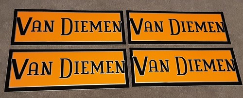 Van diemen race car - diemen, stickers
