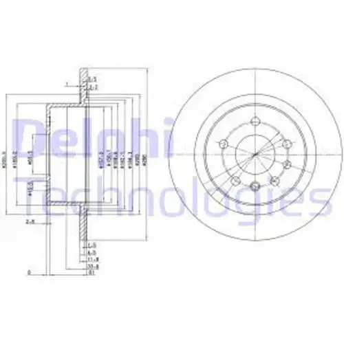 Brake disc solid bg2986 - brake,