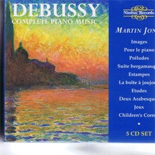 NIMBUS 5  BOX MARTIN JONES PLAYS COMPLETE DEBUSSY PIANO WORKS