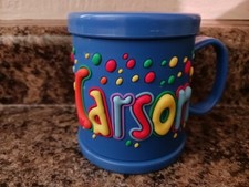 Name: CARSON - NEW Personalized Kids Childs Mug Cup Plastic 10oz. 3D John Hinde
