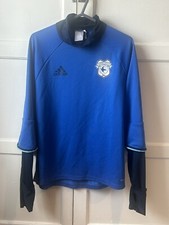 Cardiff City football light training jacket sweater Adidas size M