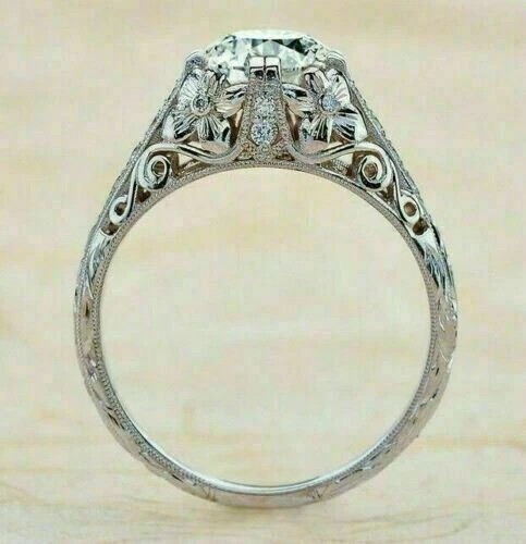 Art deco style 05ct - 3.05ct, round