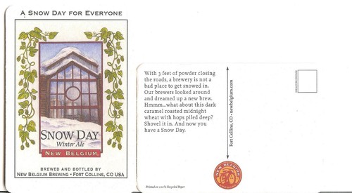 New belgium winter ale beer - belgium,