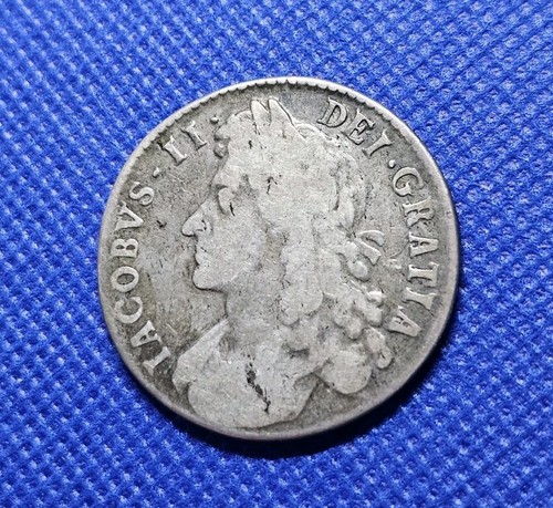 1687 halfcrown james - halfcrown, ii