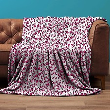 460gsm Large Blanket Fleece Travel Throw Sofa Bed Warm Cosy Soft Large Throwover