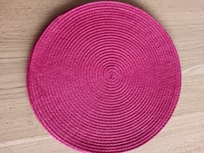 Set of 4 Braided Woven Red