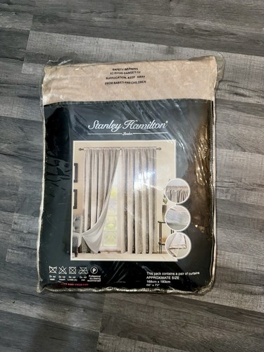Elegant cream window curtains - cream,