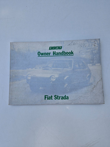 Fiat strada owners manual - fiat,