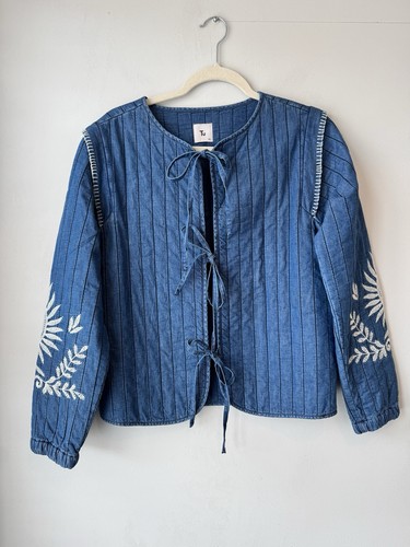 Blue denim quilted - tu,