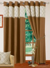 New Faux Silk Ring Top Eyelet