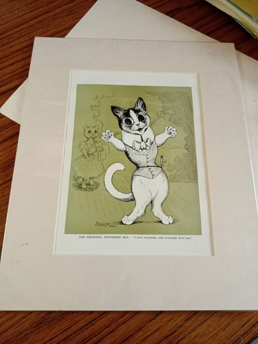Antique louis wain print - louis,