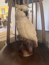 Vintage Ceramic Cockatoo Hand Painted Unique Piece