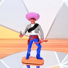 Vintage Timpo Toy Mexican Wild West Soldier Figure with Pistol & Rifle