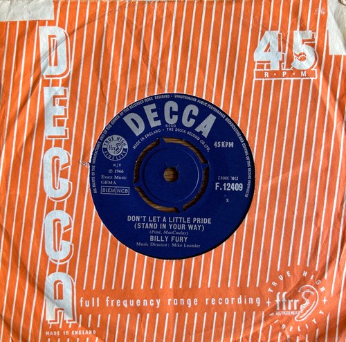 Billy fury don - billy, a