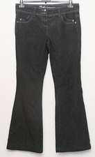 Falmers jeans size 12 32L black regular fit straight leg boot cut worn womens