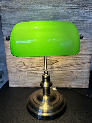 Bankers lamp brass desk table - bankers,