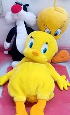 Sylvester & Tweety Pie Looney Tunes Soft Toy Plush Figures x 2 And PJ Holder