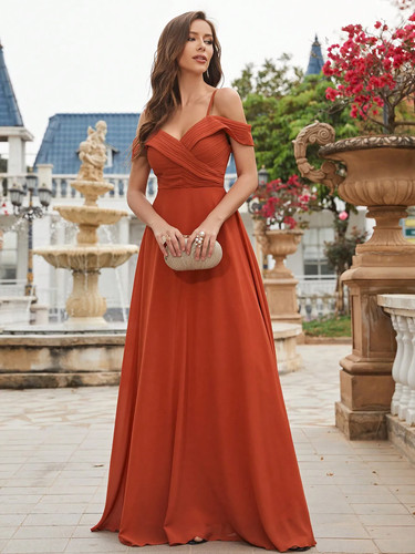 Cold shoulder ruched - ruched, floor