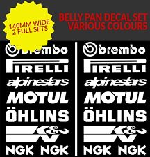 14 x MOTORCYCLE Decals Belly Pan Fairings MOTORBIKE QUAD MOTOCROSS MX Stickers