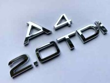 Chrome A4 2.0TDI badge
