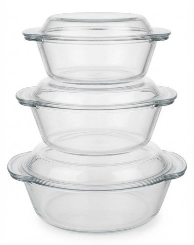 Piece clear glass round - clear,