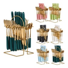 24 Pcs Stainless Steel &