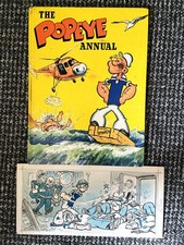 Original Popeye Artwork From 1960 Annual George Cattermole Artist