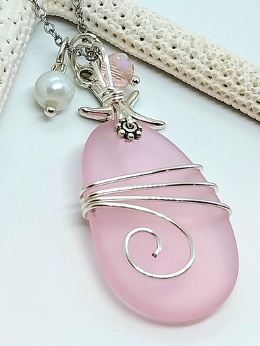 Sea glass necklace jewelry - sea,