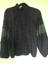 Laetitia Mem lace detail black
