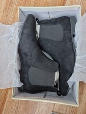 NEW- Black Suede Ankle Boots UK Size 11 Ben Sherman- Style ASHORNE