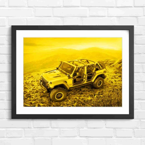 Green off road jeep 4x4 - green, trail