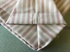 80 cm Ian Mankin spencer  stripe 2 fabric Remnant 100% cotton 137wide peony