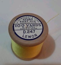 Vintage wooden Sylko cotton
