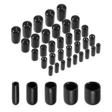 100pcs Round Rubber End Caps Black Vinyl Cover Screw Kit 3mm 5mm 6mm 8mm 9.5mm