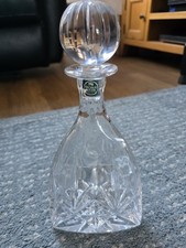 THOMAS WEBB , CRYSTAL DECANTER , TRIANGULAR