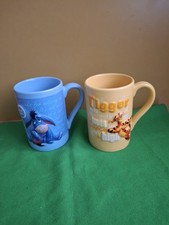 Disney Tigger & Eeyore Ceramic Mugs 400ml 600g Each Set of 2
