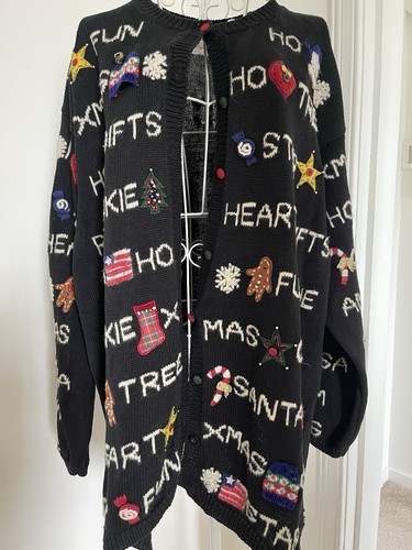 Vintage 1995 xmas cardigan - xmas,