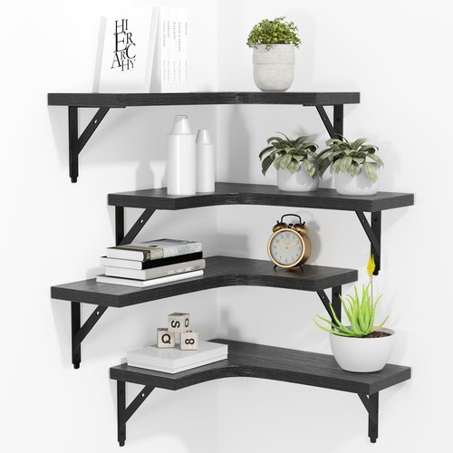 Corner floating shelves wall - floating,