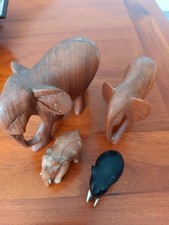 Vintage group hand - 4, carved