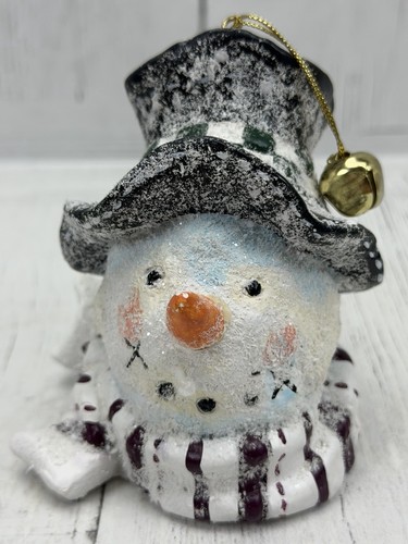 Handcrafted resin snowman - handcrafted,