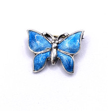 Vintage Solid Silver Blue