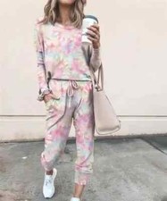 Womens Tie Dye Tracksuit Set